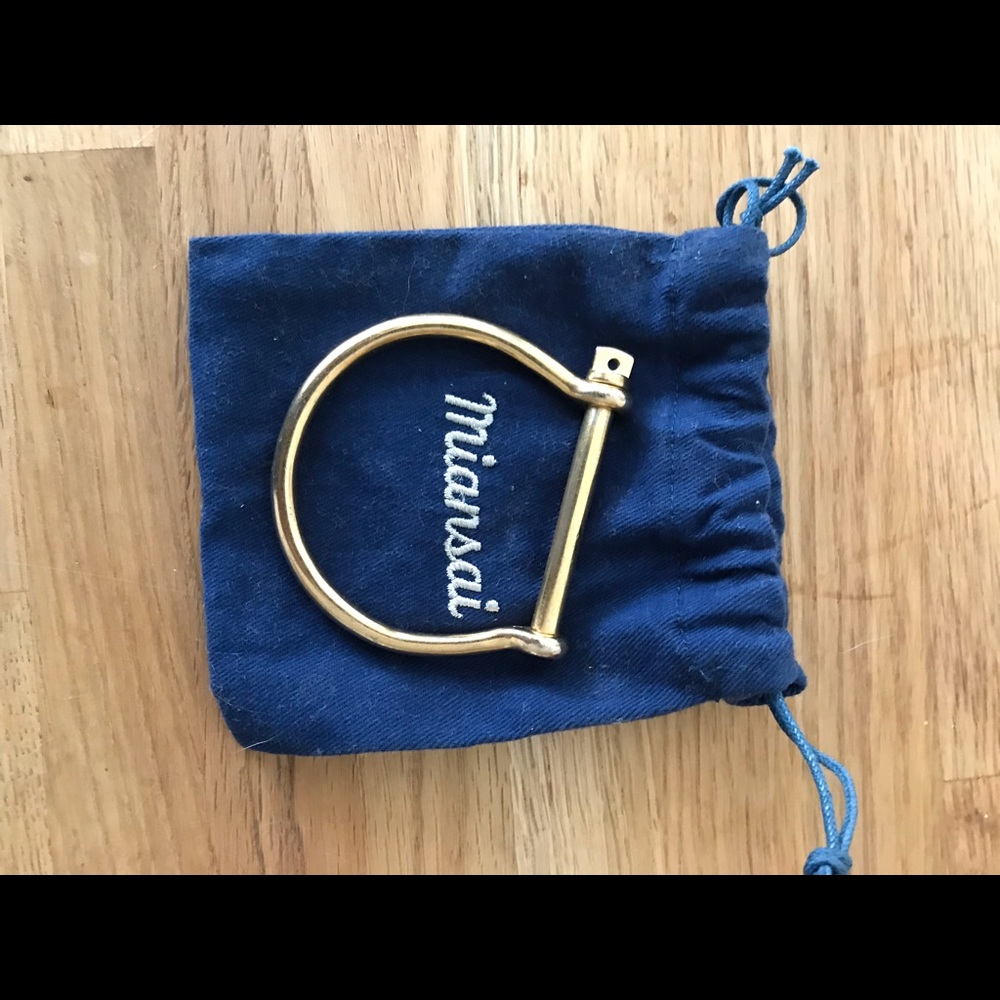 miansai gold plated cuff